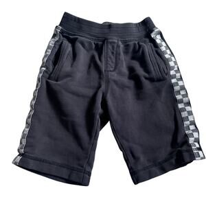 Tea Collection Gray Checkered Terry Shorts - Size 6
